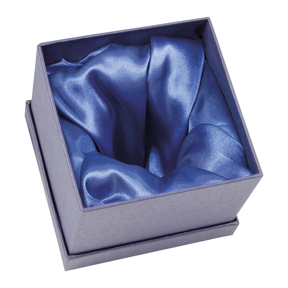 BLUE SATIN BOX BLUE 120X120X100 MM