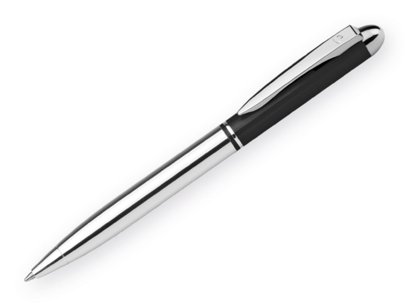 VIERA metal ball pen, blue refill, Black
