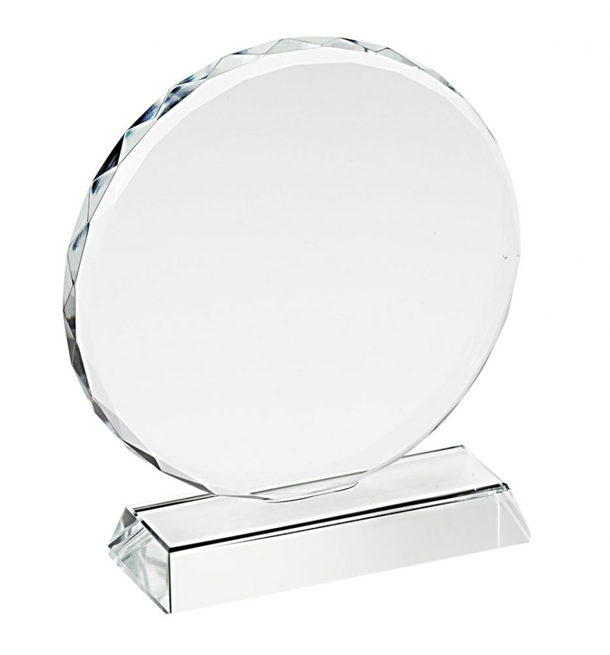 ROUND WORKED TROPHY diam 130mm BASE 19