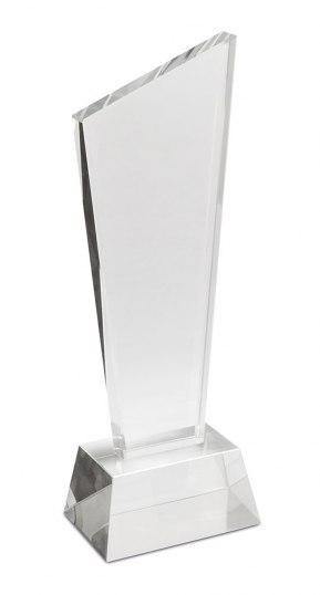 CRYSTAL BASE GLASS TROPHY K 5-H 240MM