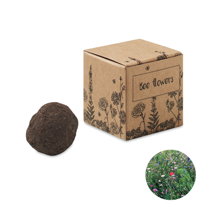 Seed ball with bee flowers