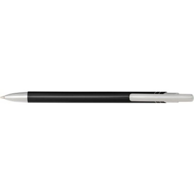 Aluminium click-action ballpoint pen