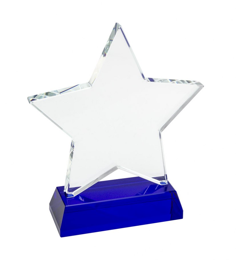 STAR TROPHY 120 mm - BLUE base h19