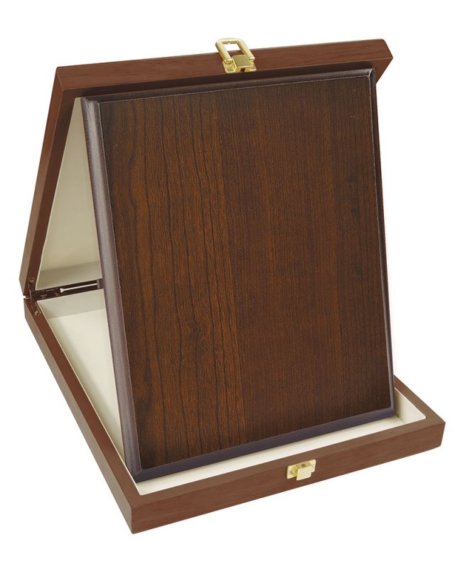 PLAQUE BOX  WALNUT 200X250 VERTICAL
