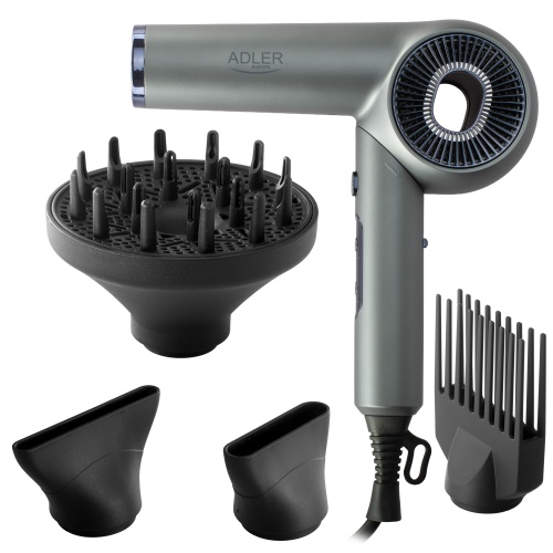 SUPERSPEED Hair Dryer, 1600W Ionic Hair Dryer with Brushless Motor 110,000 RPM, 3 Heat & 3 Speed Settings, Cold Air, Foldable Handle1