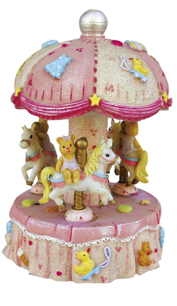 ROUNDABOUT UNICORNS PINK - h = 140 mm