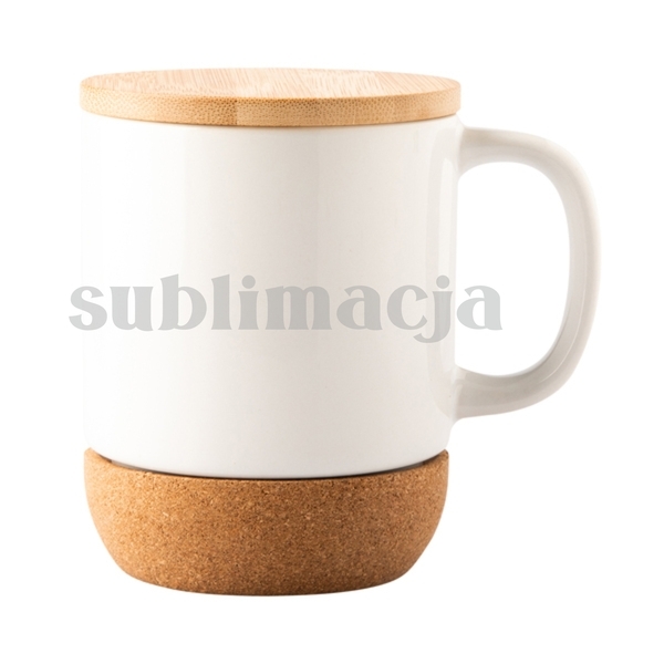 GIULIO 400 ml ceramic mug with sublimation coating, white