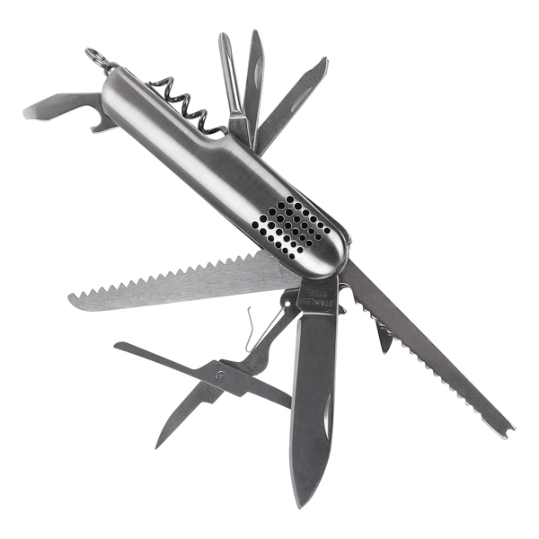 SINGEN pocket knife 13 functions,  silver