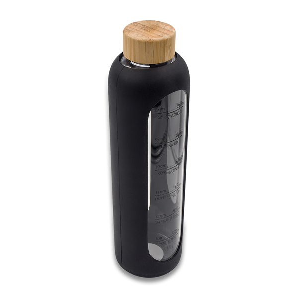 RICHMOND borosilicate glass bottle 1100 ml, black