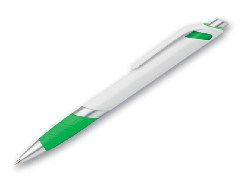 MOLLA plastic ball pen, blue refill, Light green