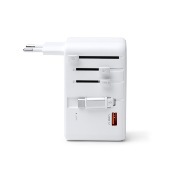 TRAVEL ADAPTER NEXAR WHITE