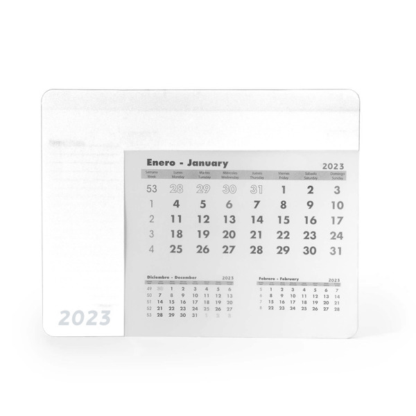 SERBAL CALENDAR MOUSE PAD WHITE