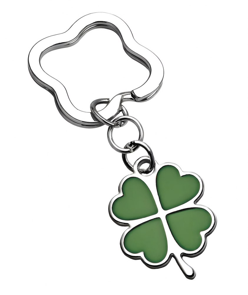 KEY CHAIN FOUR-LEAVE CLOVER-NO PLATE
