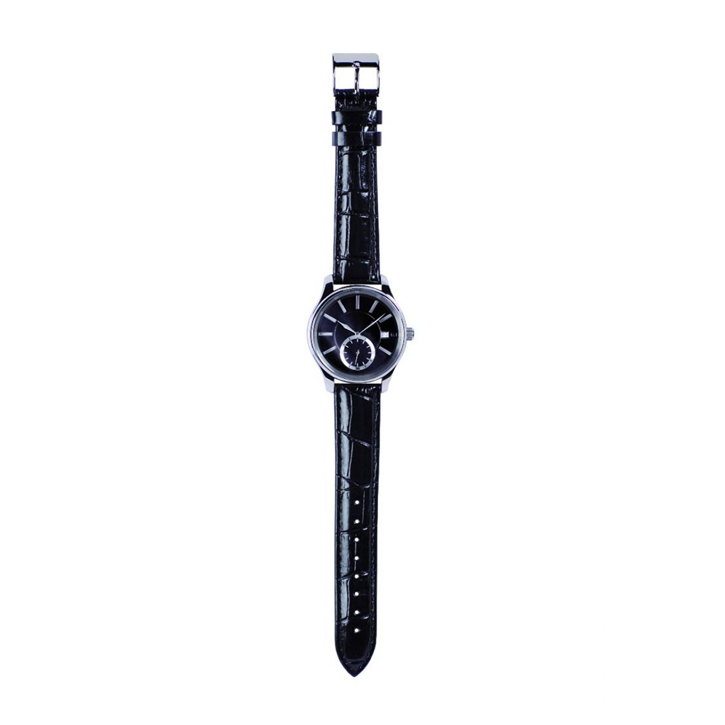 Unisex analog watch with relief index