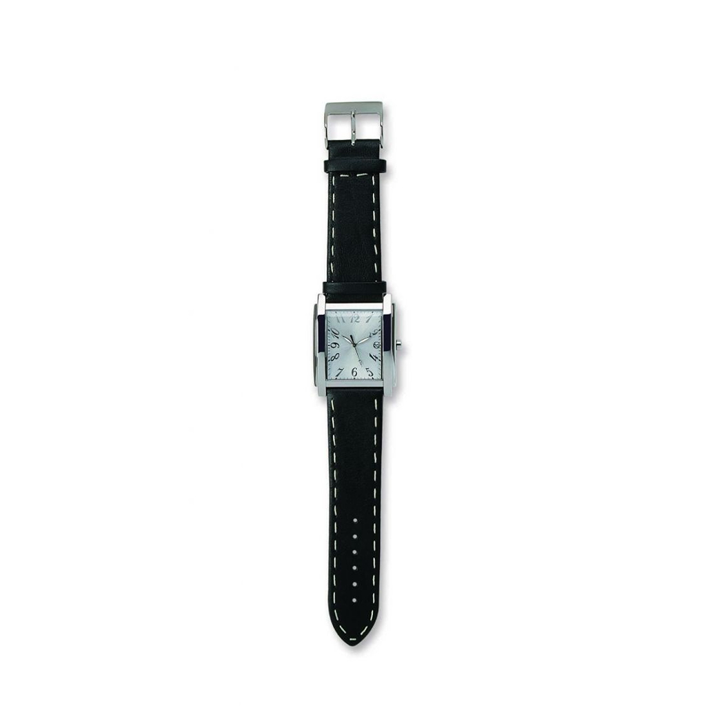 Gents analog watch with relief index
