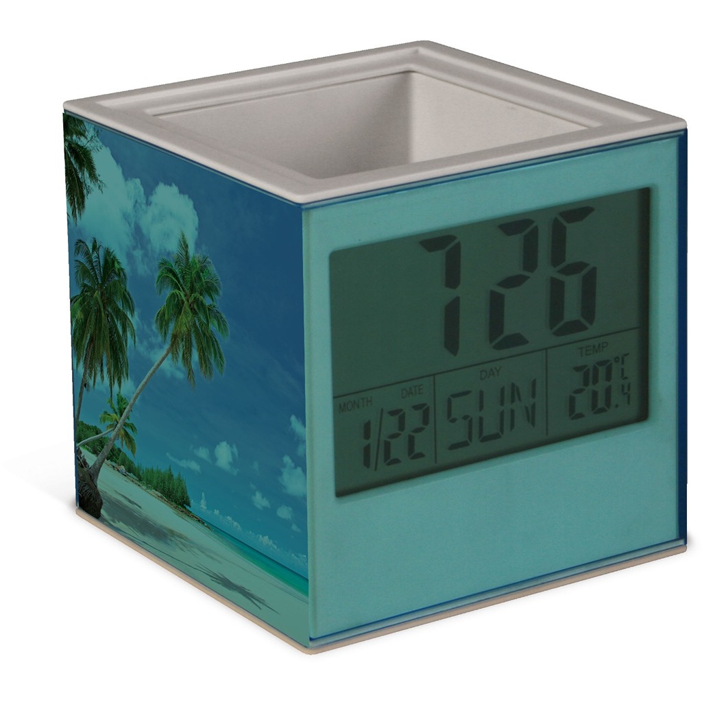 with clock