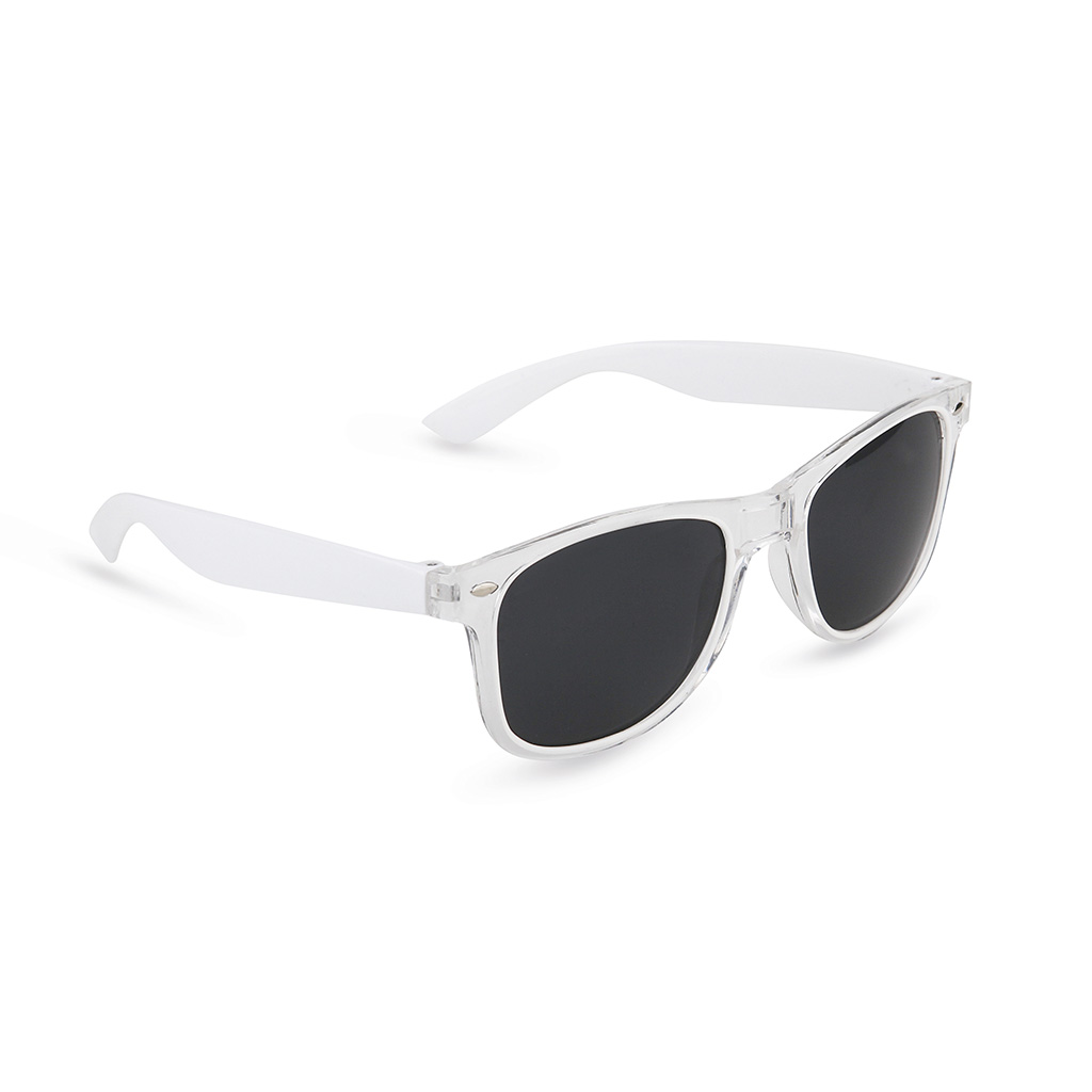 plastic lens with UV400 protection.