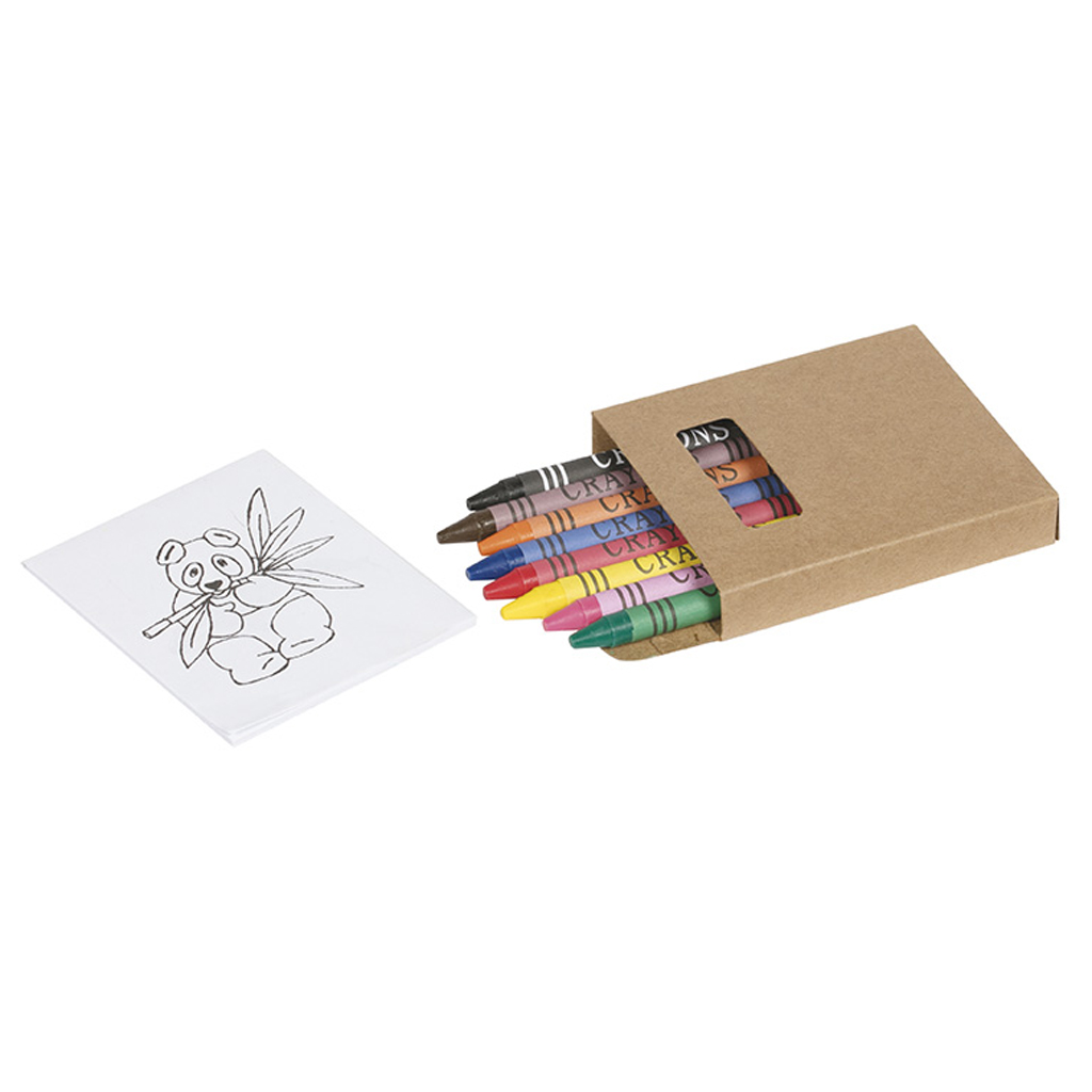 pieces with different drawings to colour