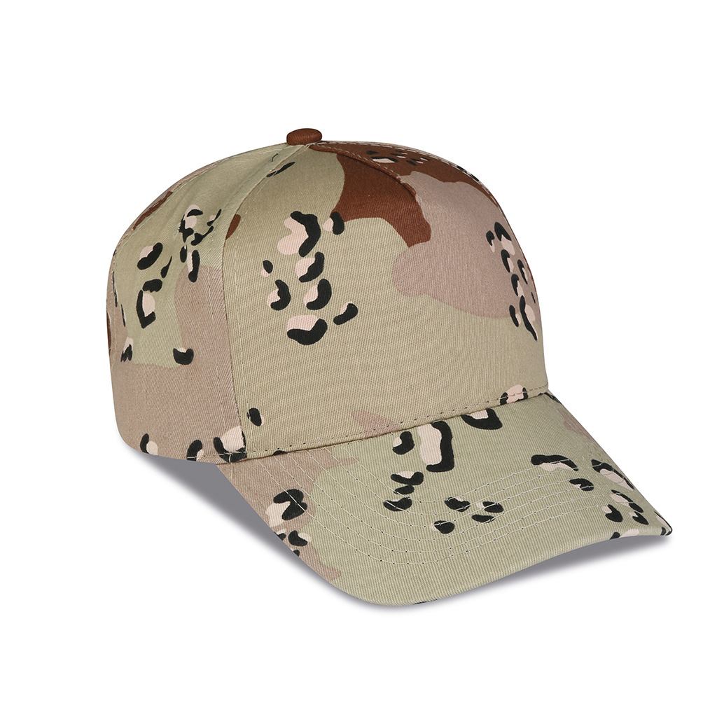 in cotton with pre-curved visor and adjustable velcro fastener.