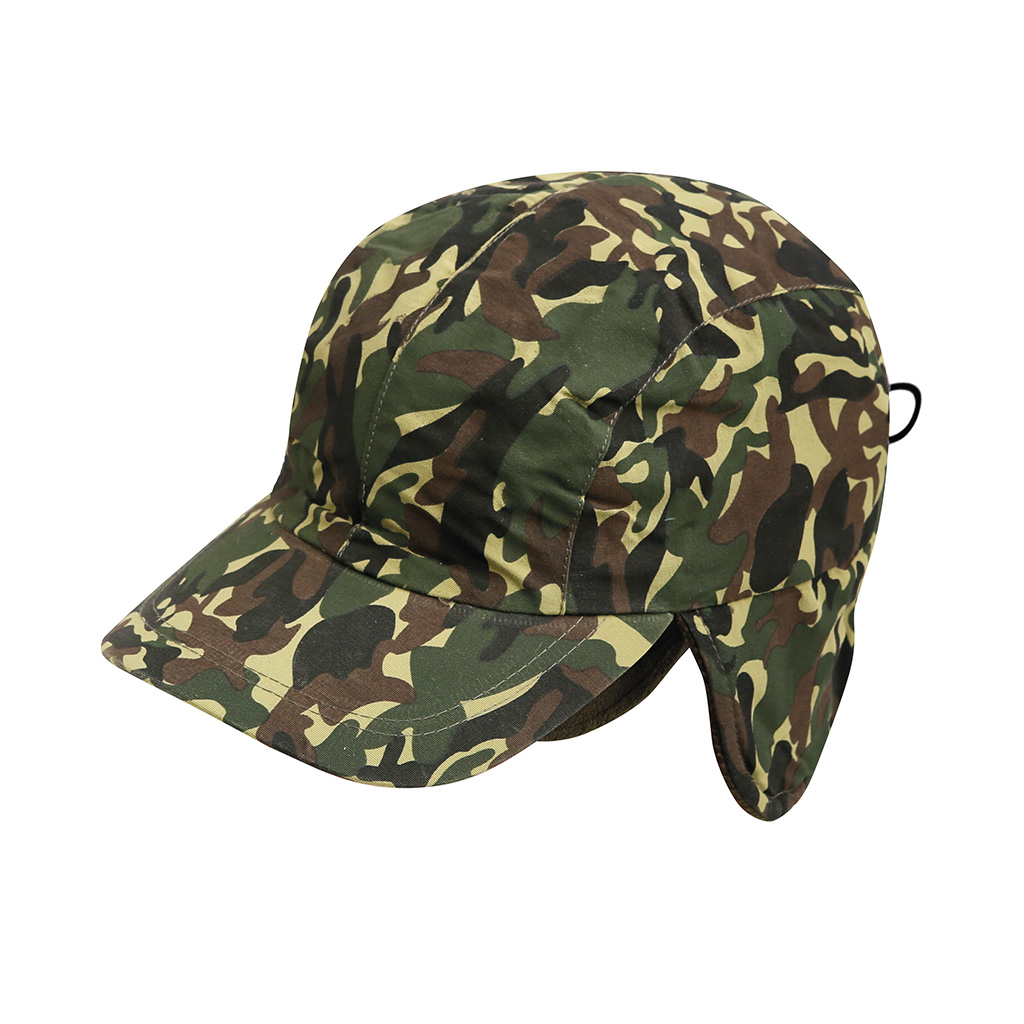 warm synthetic fleece inside and in the earflaps