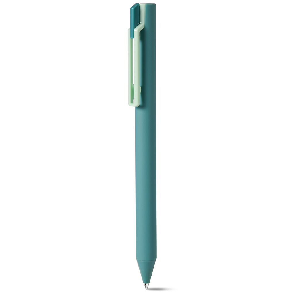 plastic barrel with soft touch rubber coating. Snap-lock