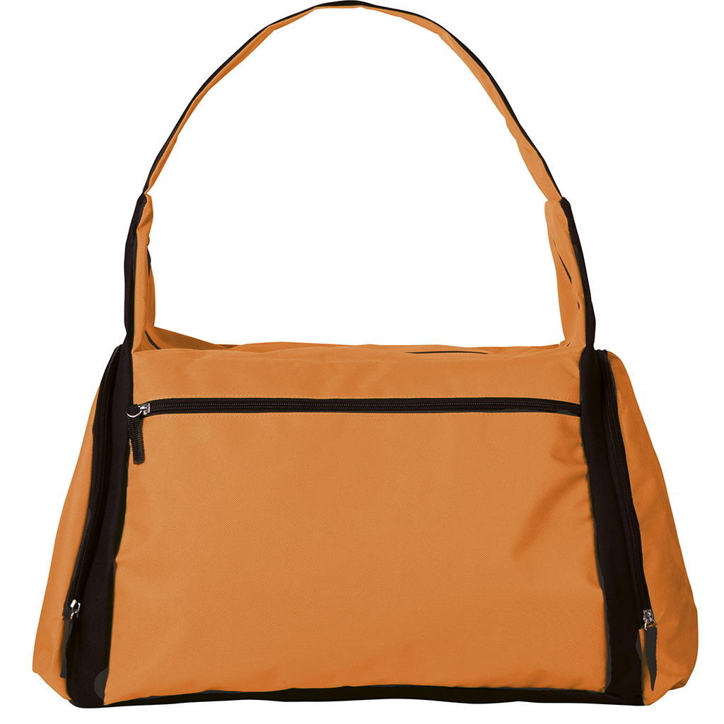 wide front zipper pocket