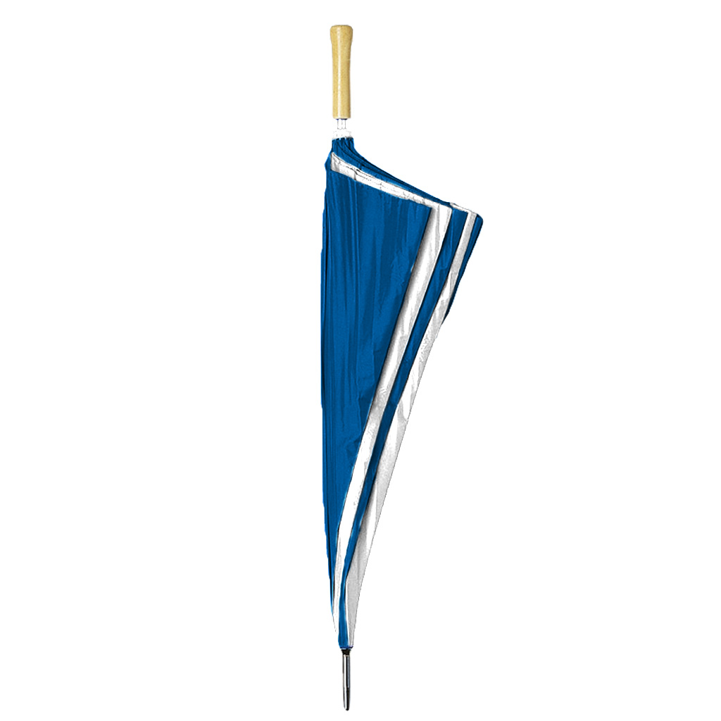 with straight wooden handle