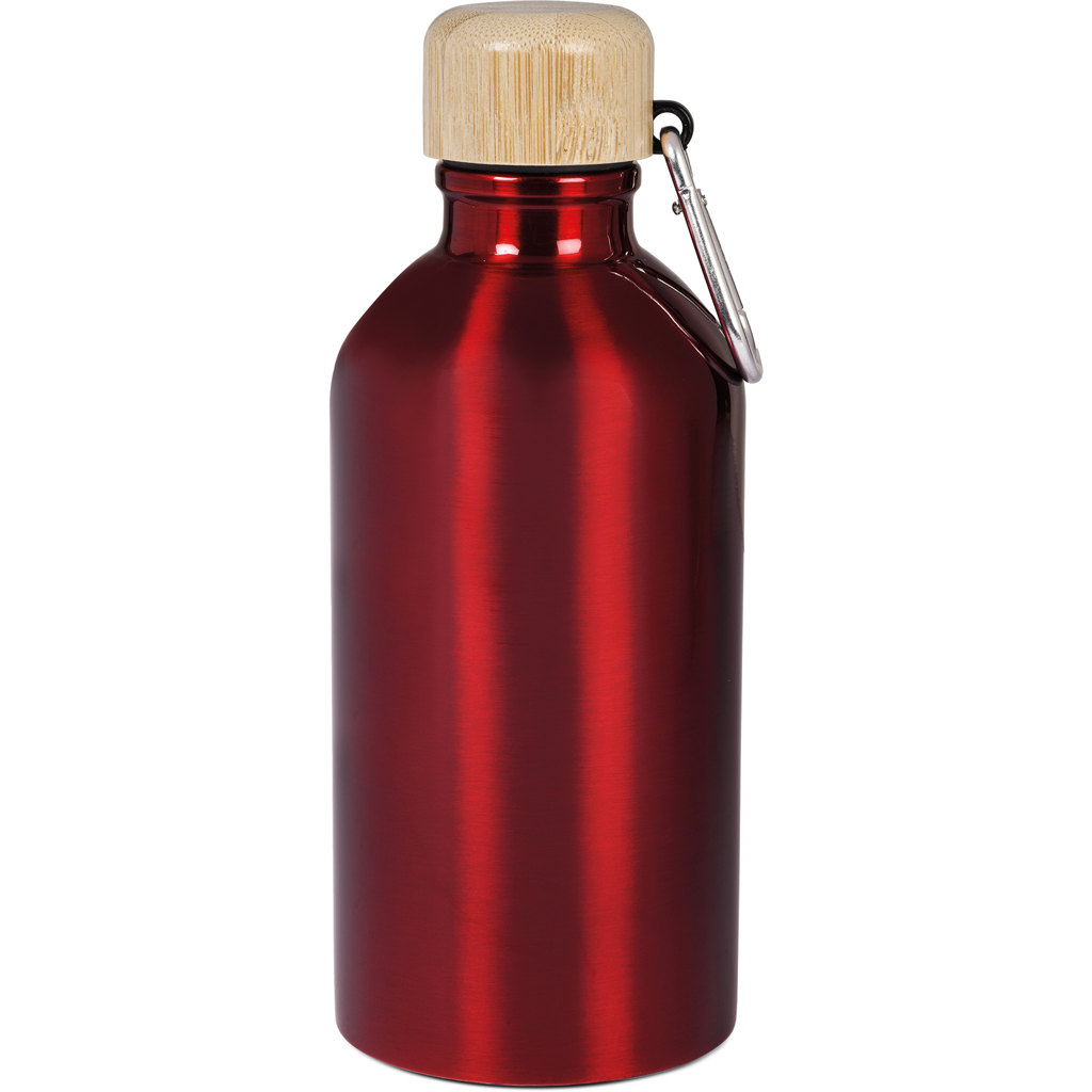 with bamboo lid and aluminium carabine hook