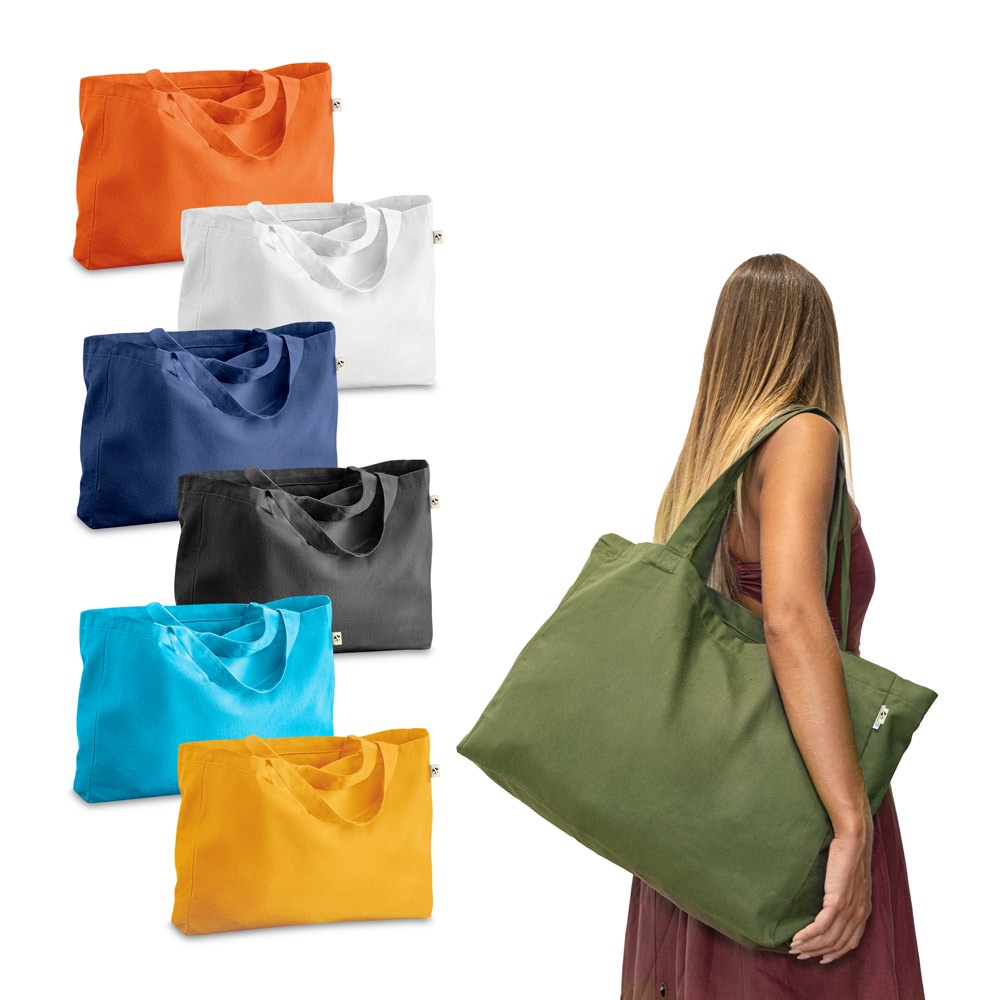 CAMDEN. Cotton (50%), recycled cotton (30%) and polyester (20% rPET) bag (280 g/m²)
