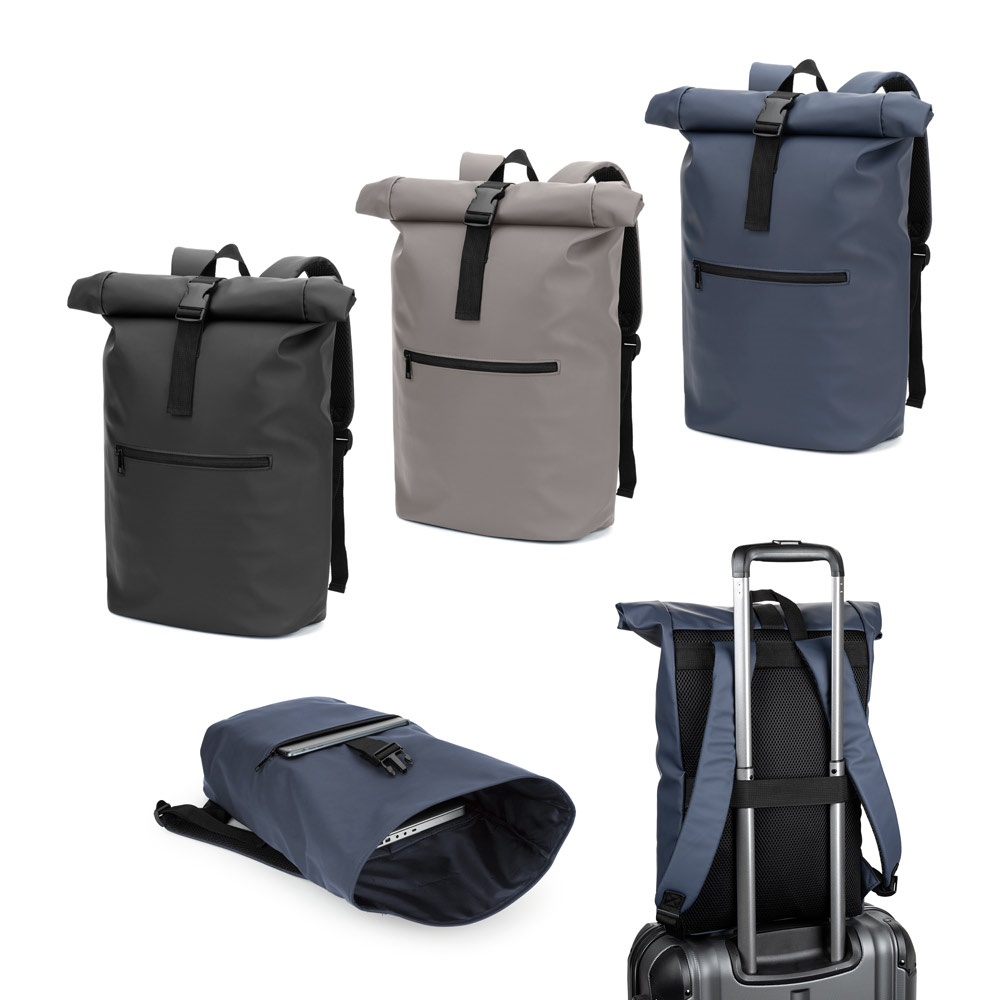 PORTLAND. The PU roll top backpack with a 16