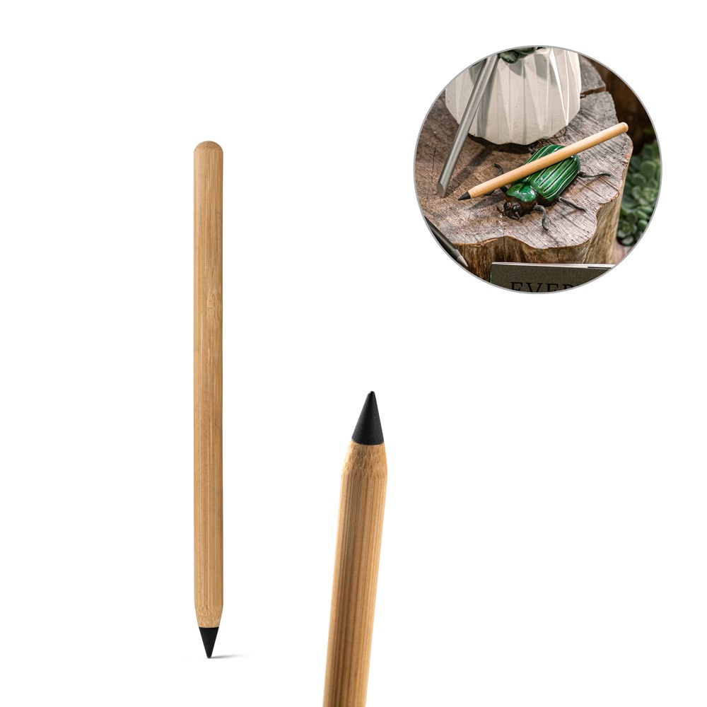 INFINITY. Inkless pen in bamboo with graphite tip