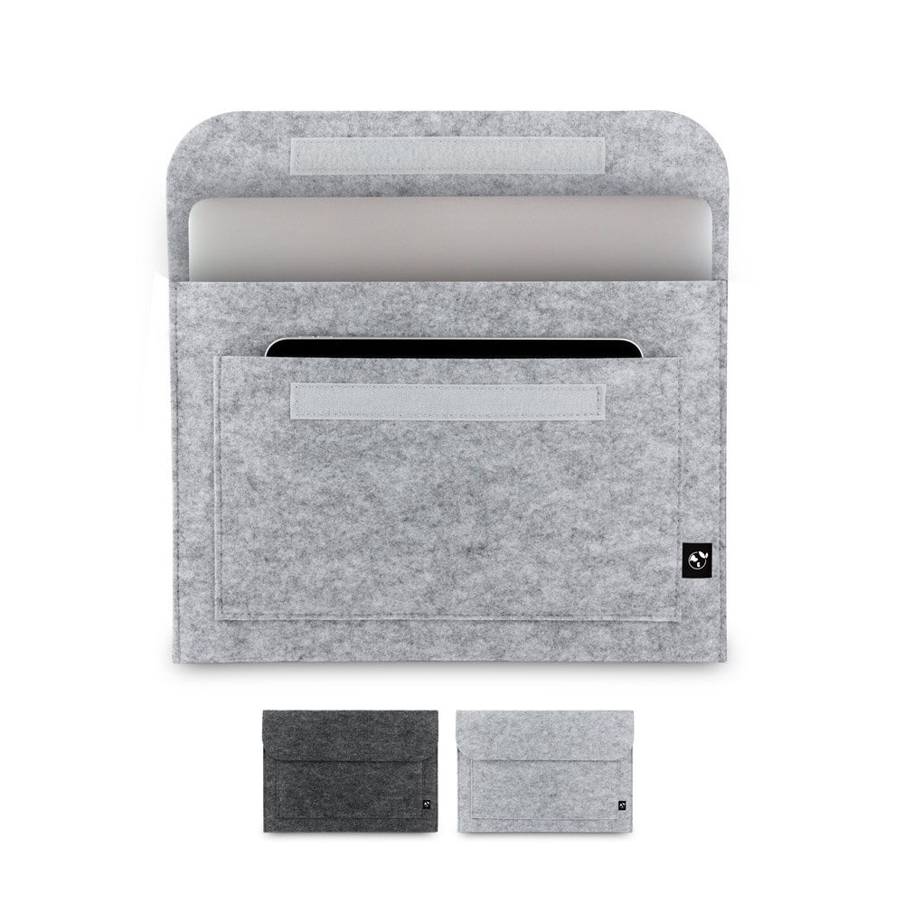 FELPY SLEEVE. Recycled felt (100% rPET) laptop bag