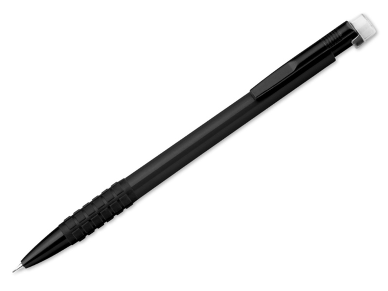 PENCIL plastic mechanical pencil with eraser, Black