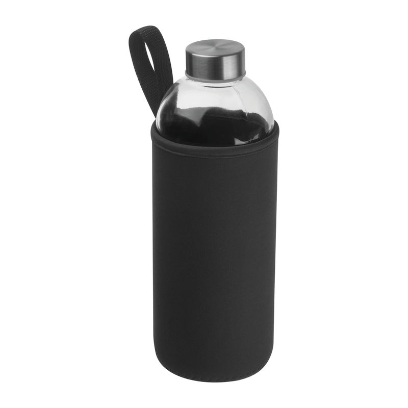 Glass bottle with neoprene sleeve, 1000 ml 