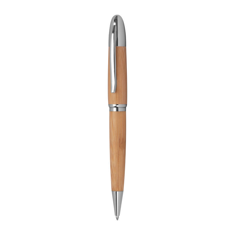 Metal twist ball pen with bamboo coating