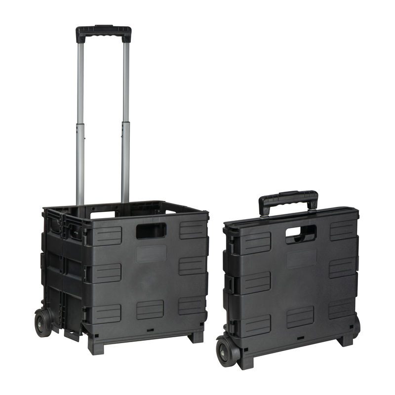 Folding shopping trolley