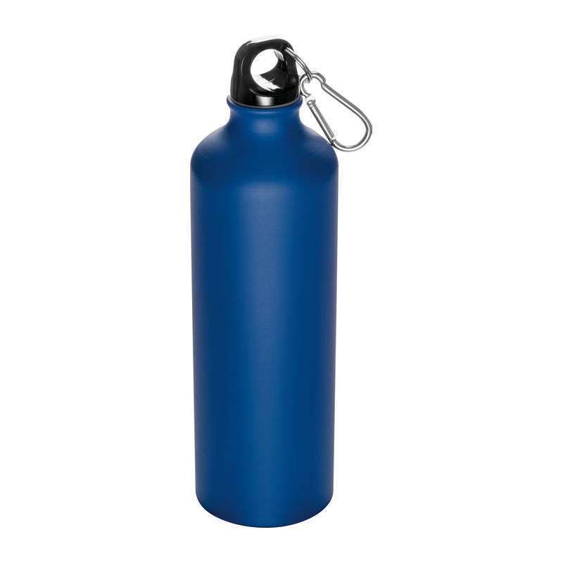 Aluminium bottle with snap hook, 800 ml