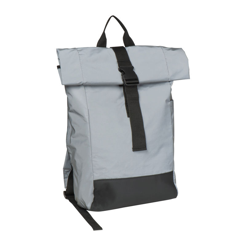 Reflective courier backpack