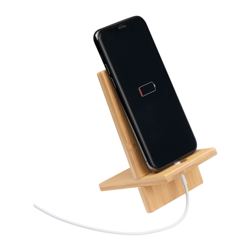 Bamboo phone holder