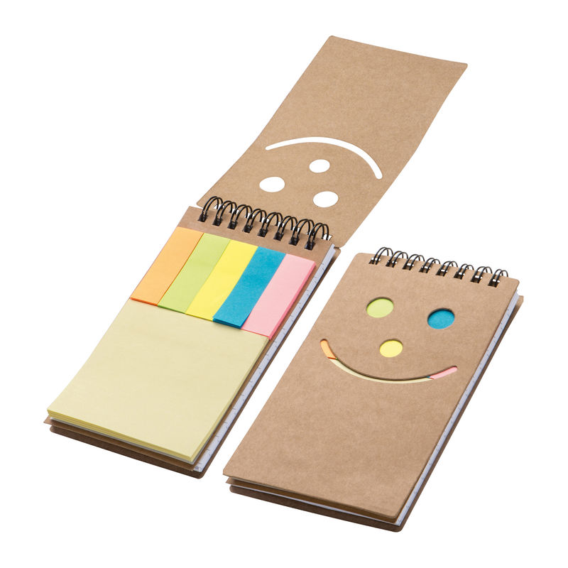 Notepad with smile face