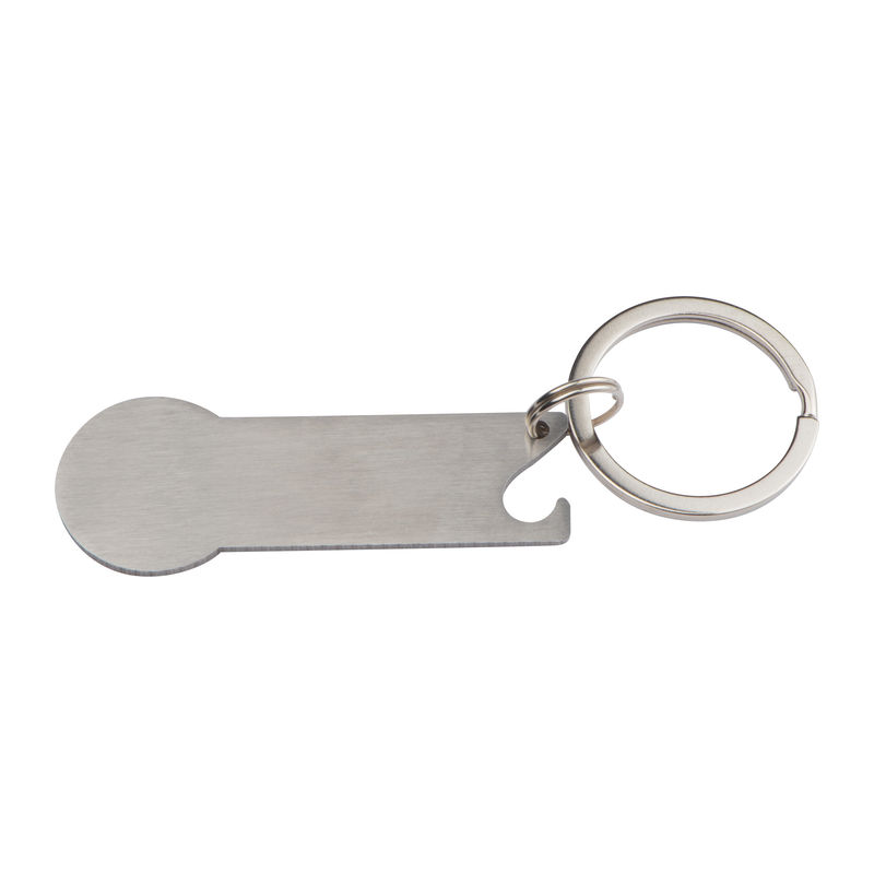 Keyring with shopping cart coin