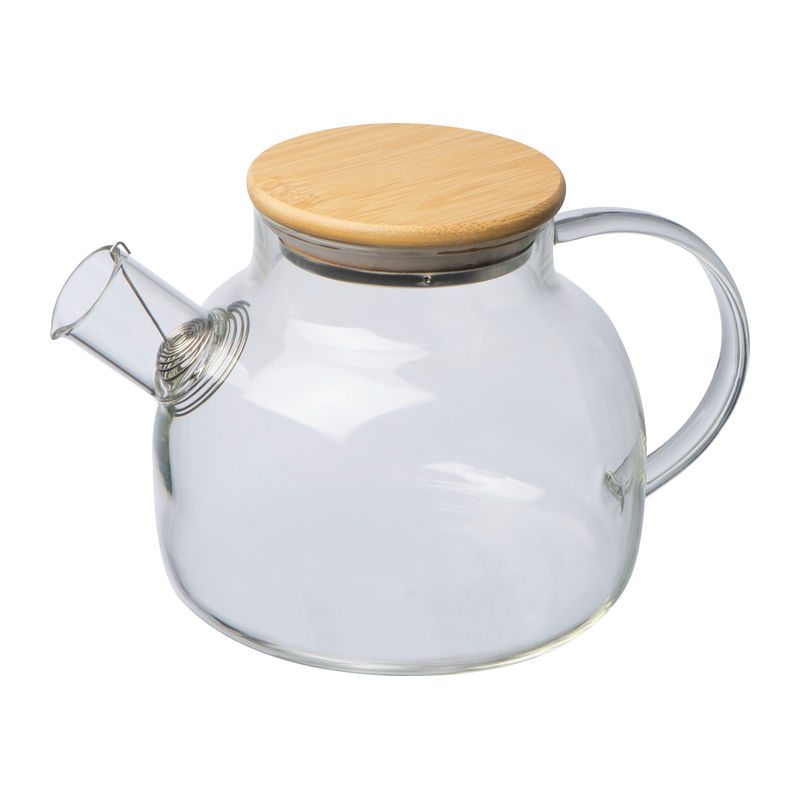 Glass jug with bamboo lid, 1000ml
