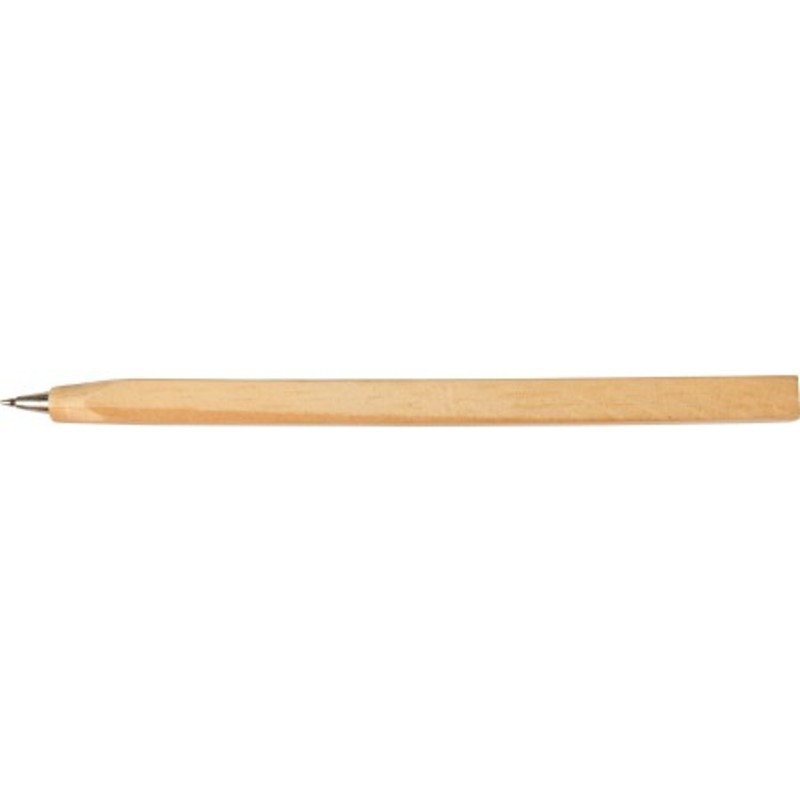 Wooden carpenter's ballpoint pen.