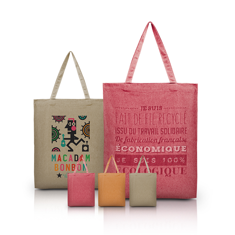 Recycled thread tote bag