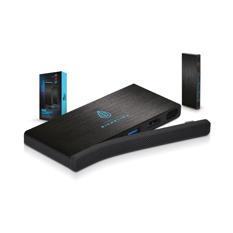 HUB ALUMINIUM DESIGN MULTIPORT USB 3,1 TYPE-C HDMI