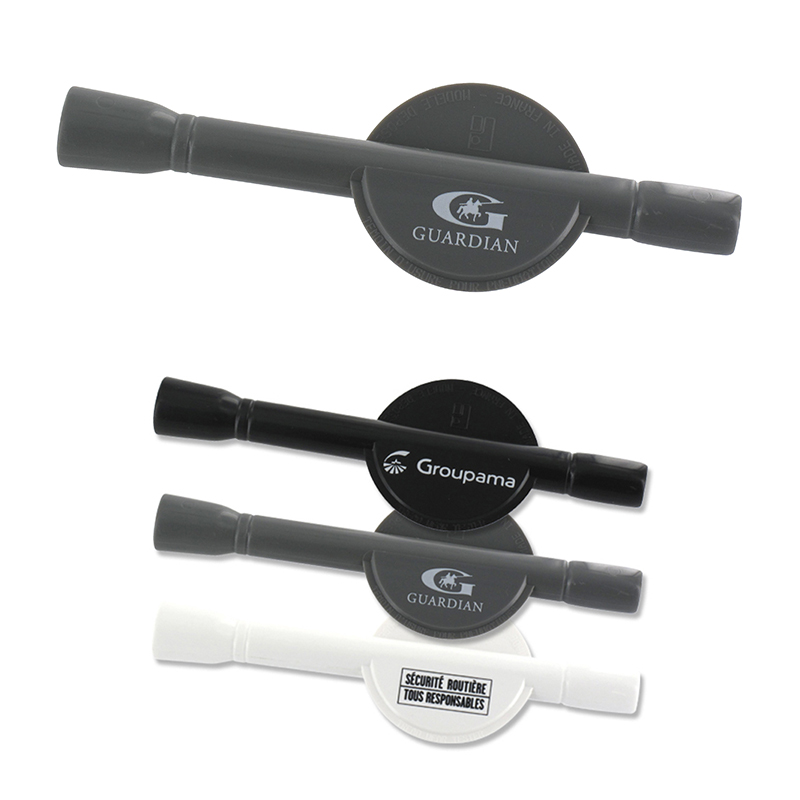 TYRE TREAD DEPTH GAUGE AND VALVE-CAP REMOVER
