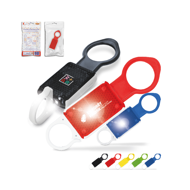BOTTLE HOLDER WITH HOOK AND SAFETY LAMPS