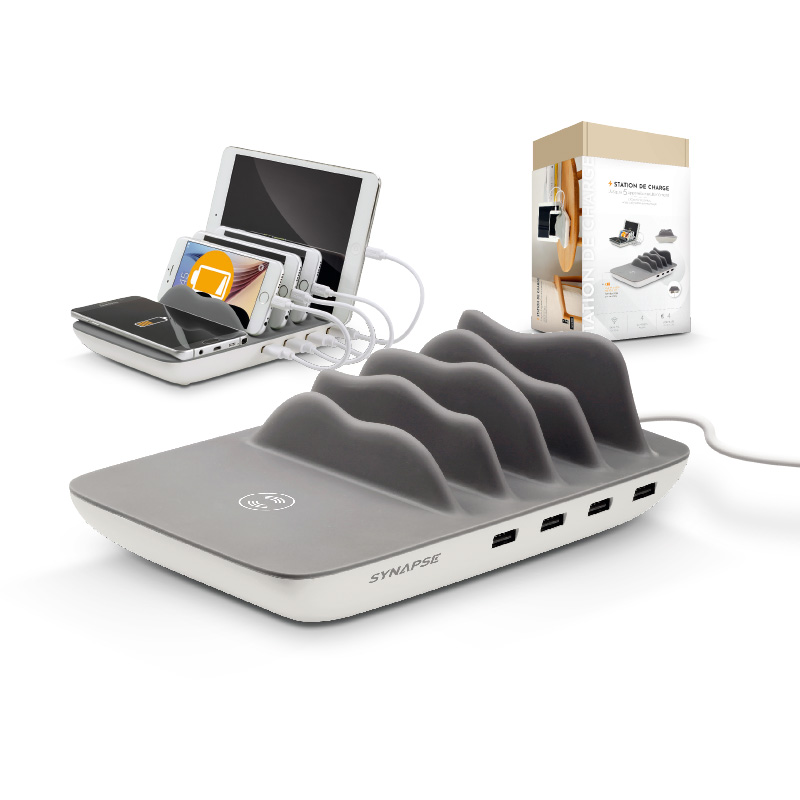 USB AND WIRELESS CHARGING STATION