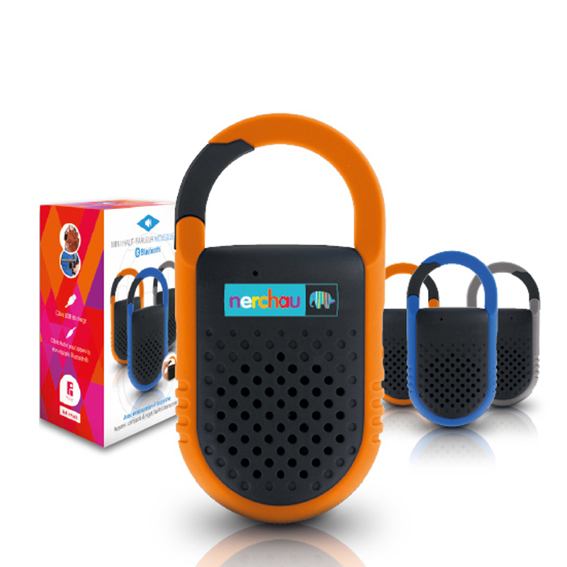 Mini speaker with karabiner