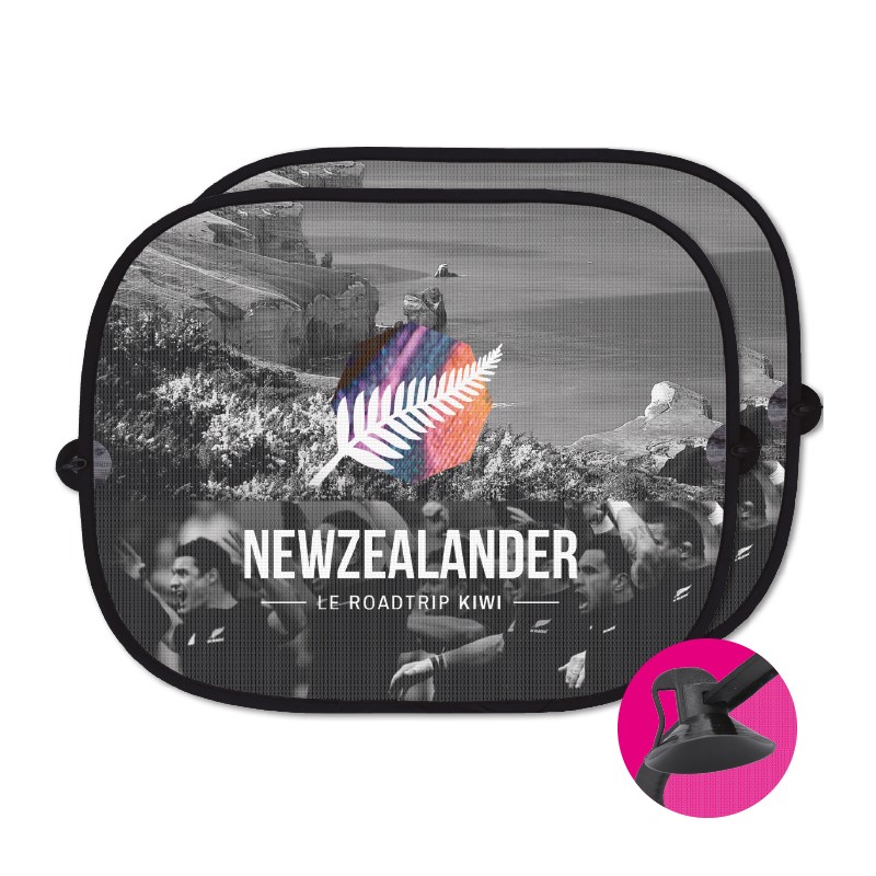 SET OF 2 SIDE SUNSHADES WITH 4-COLOUR DIGITAL BRANDING